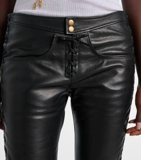 Isabel Marant Cyerra low-rise leather pants 4