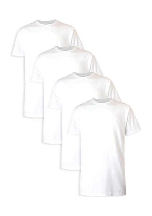 Hanes Big Tall Short Sleeve Crew Neck T Shirt   4 Pack