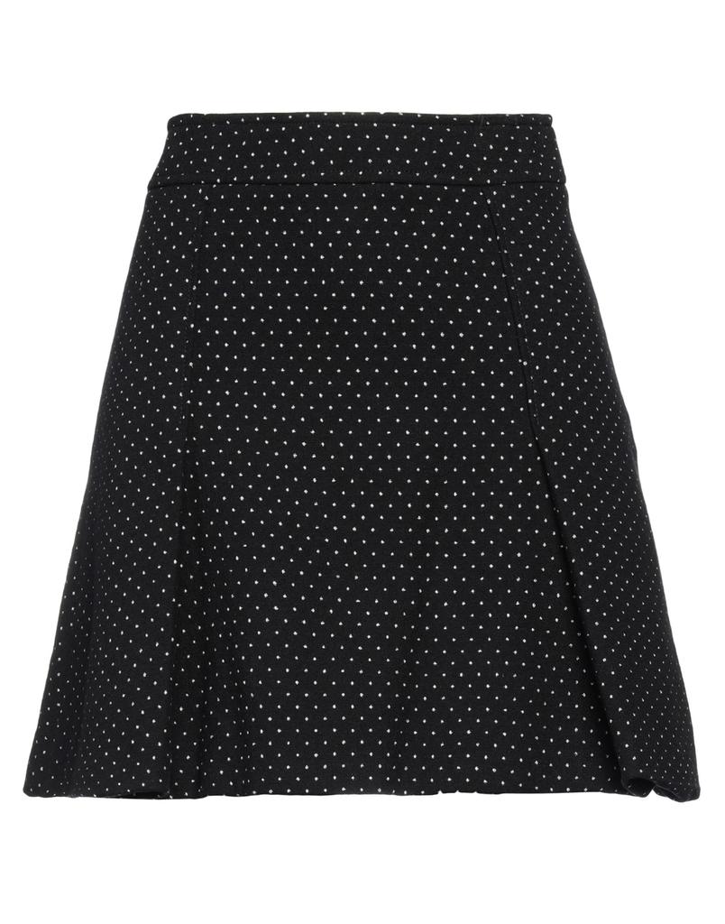 Alessandra Rich Polka Dot Silk Pleated Midi Skirt - Dresses