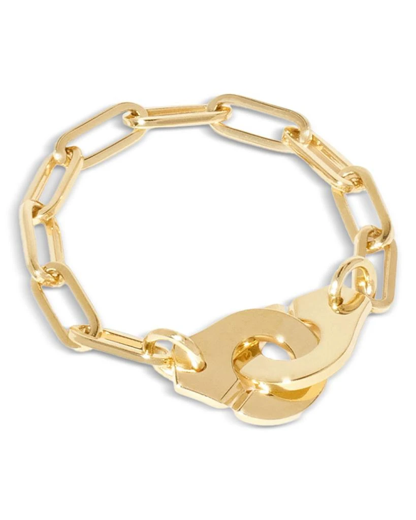 Dinh Van 18K Yellow Gold Menottes Dinh Van Handcuff Chain Ring 2
