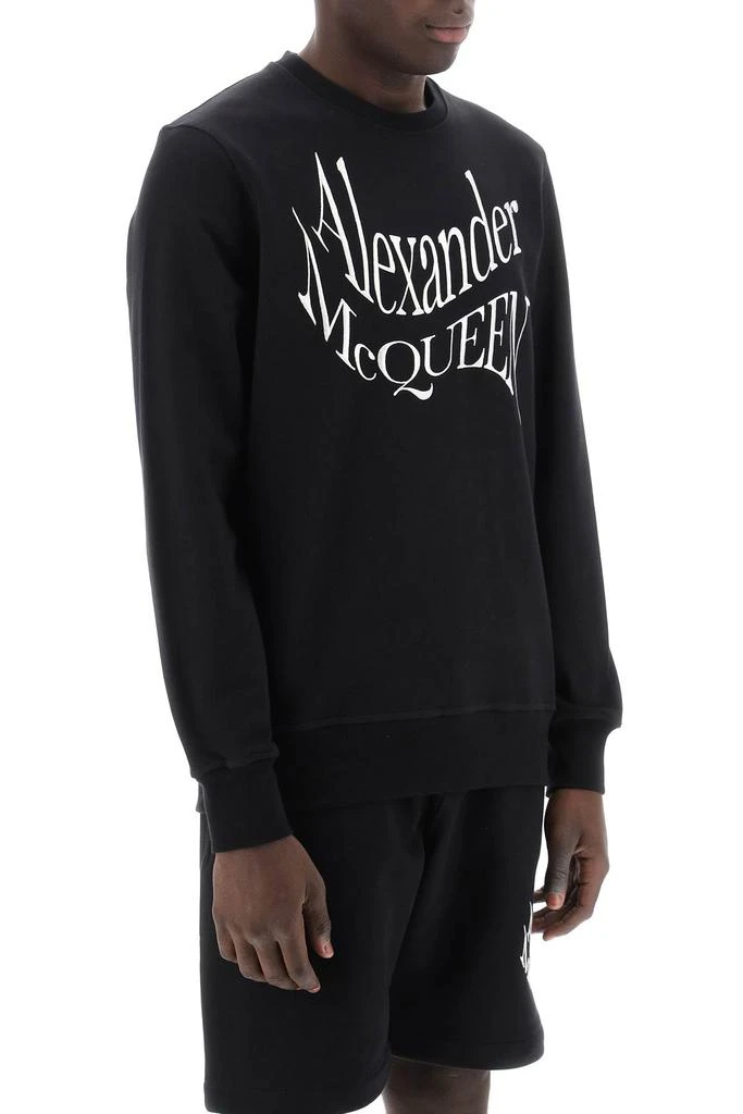 ALEXANDER MCQUEEN warped logo sweatshirt 2