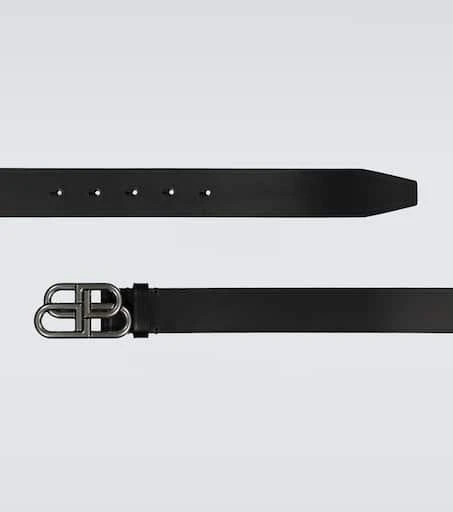 Balenciaga BB Large leather belt 4