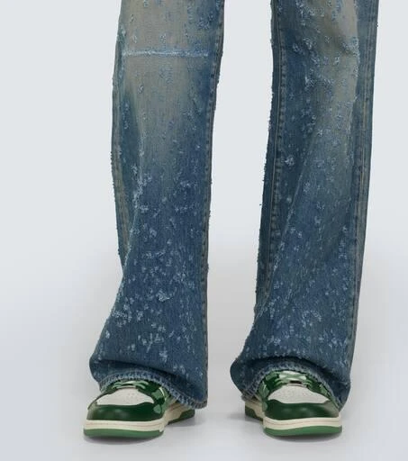 AMIRI Shotgun distressed wide-leg jeans 6