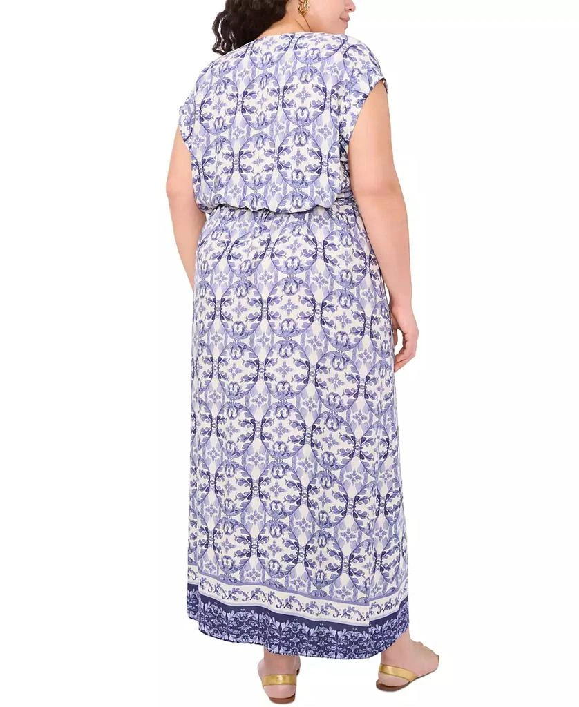 Vince Camuto Plus Size Printed Faux-Wrap Maxi Dress, Exclusively at Macy's 2