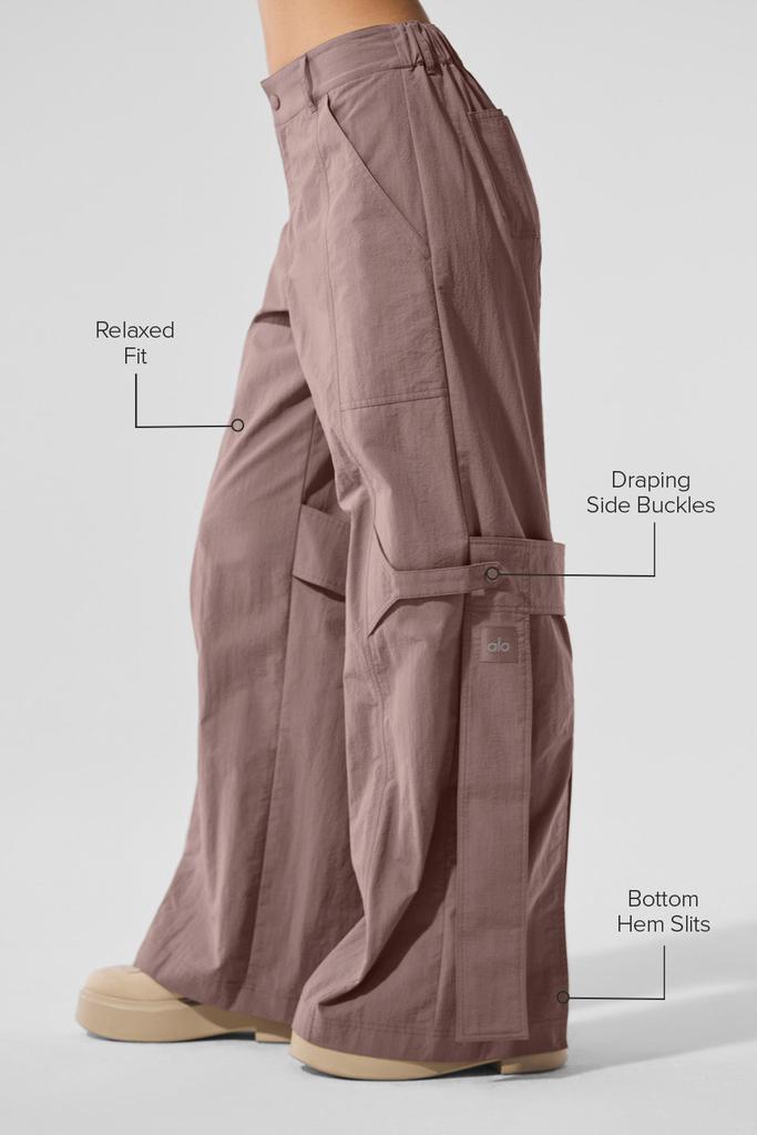 Alo High-Waist Voyager Trouser - Mushroom