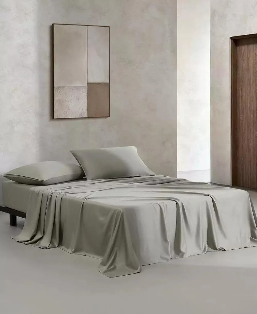 Calvin Klein Earth 300 Thread Count 100% Cotton Sateen 4-Pc. Sheet Set, Queen 5