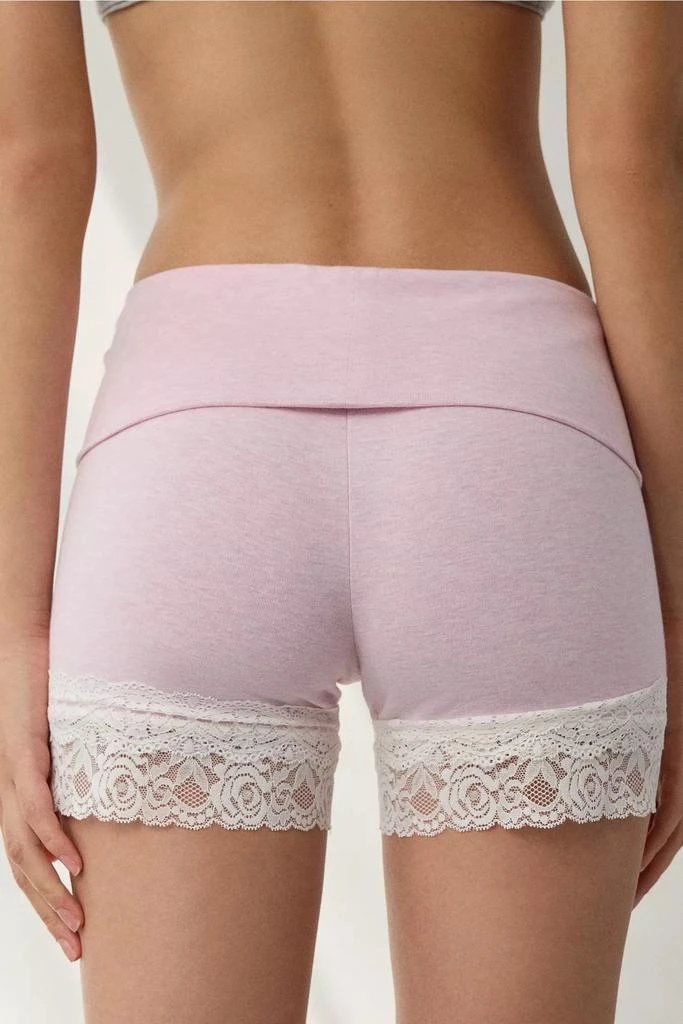 Out From Under Out From Under Bec Foldover Lace Trim Short 3