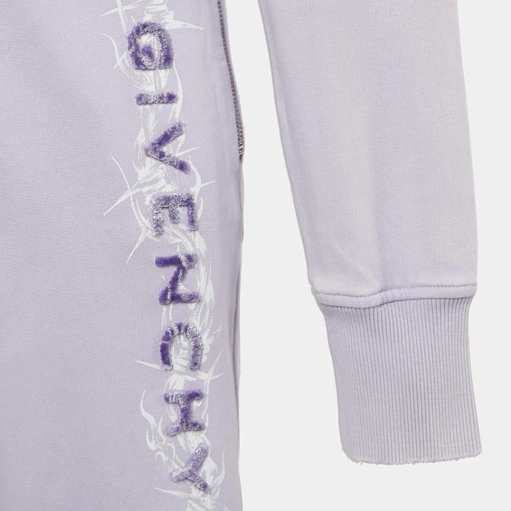 Givenchy Givenchy Purple Barbed Wire Logo Print Crop Hoodie and Sweatpants Set S 6