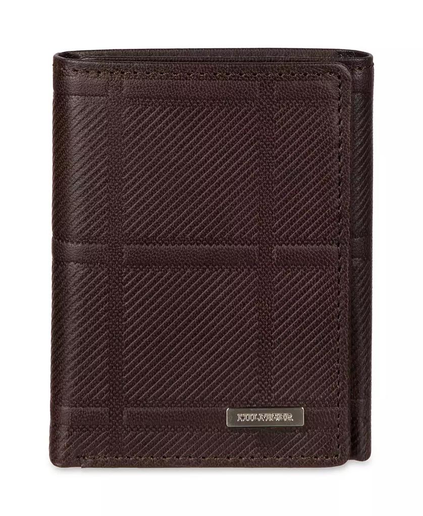 Tommy Hilfiger Men's Trifold Plaid Wallet