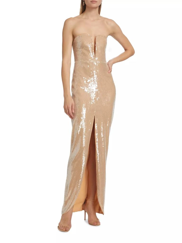 Self Portrait Sequined Column Gown 6