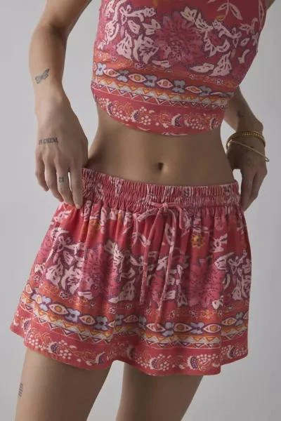 BDG BDG Marcy Halter Tie-Back Crop Top & Mini Skirt Set 5
