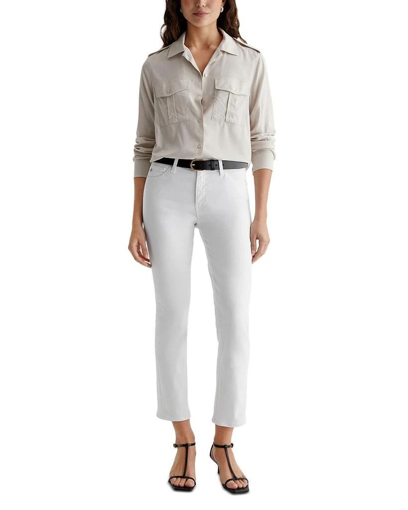 AG Mari Mid Rise Crop Jeans in Misty Grey 7