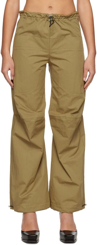 Yuzefi Khaki Drawstring Lounge Pants 1
