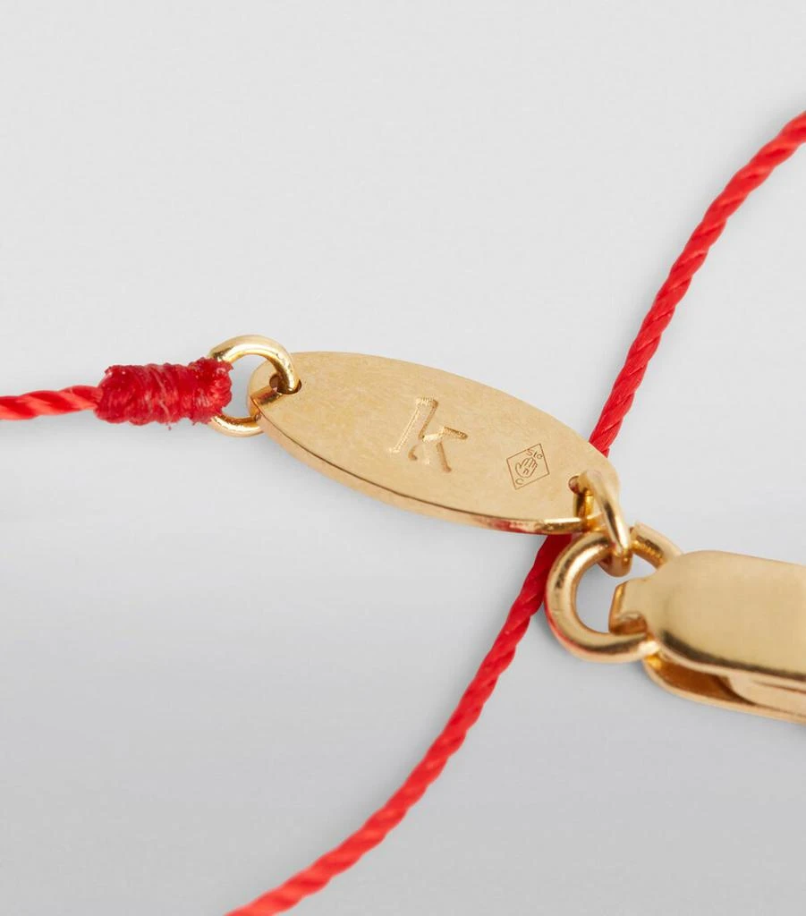 Redline Yellow Gold and Diamond Absolu Thread Bracelet 8