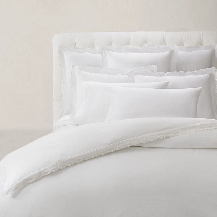 Ralph Lauren Malin Scallop Organic Cotton Euro Sham 8
