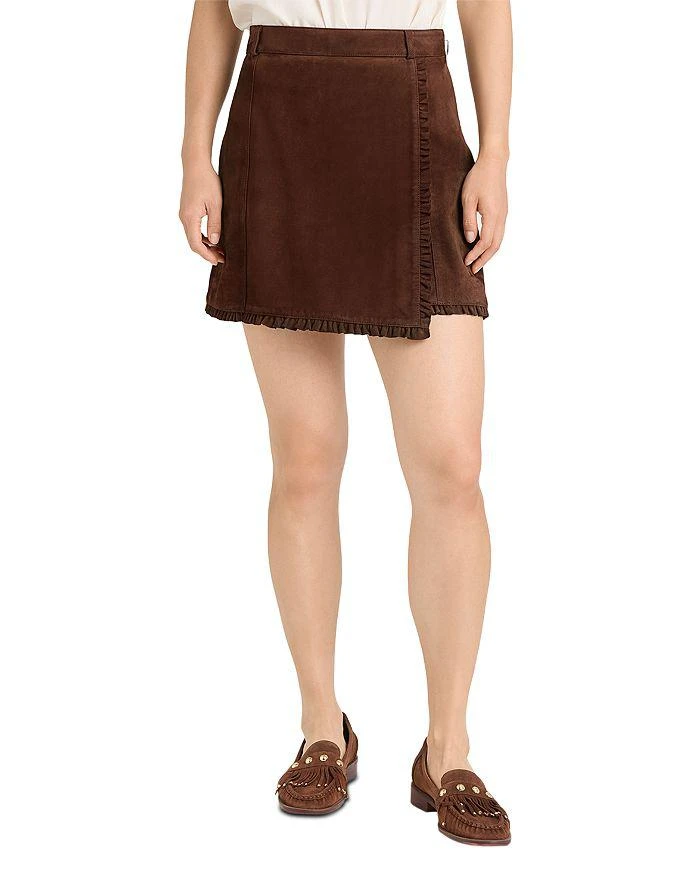 Cinq à Sept Suede Scotlyn Skirt