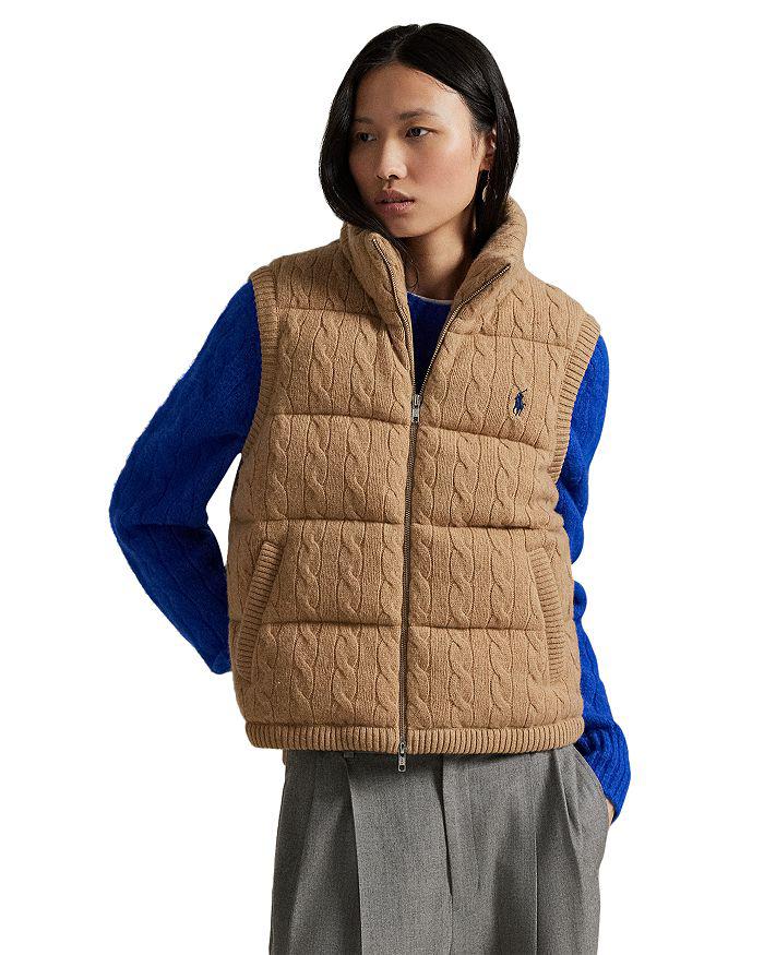 Ralph Lauren Cable Knit Puffer Vest