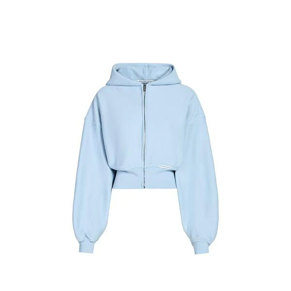 Alexander Wang Cropped cotton hoodie