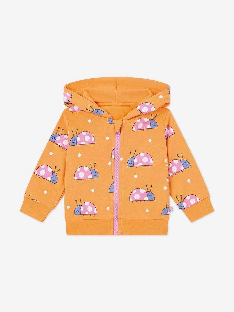 Stella McCartney Stella McCartney Baby Girls Ladybird Zip Up Top in Orange