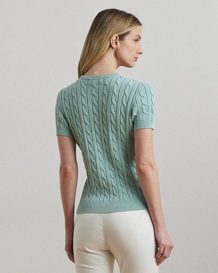 Ralph Lauren Cable Knit Cotton Short Sleeve Sweater 3