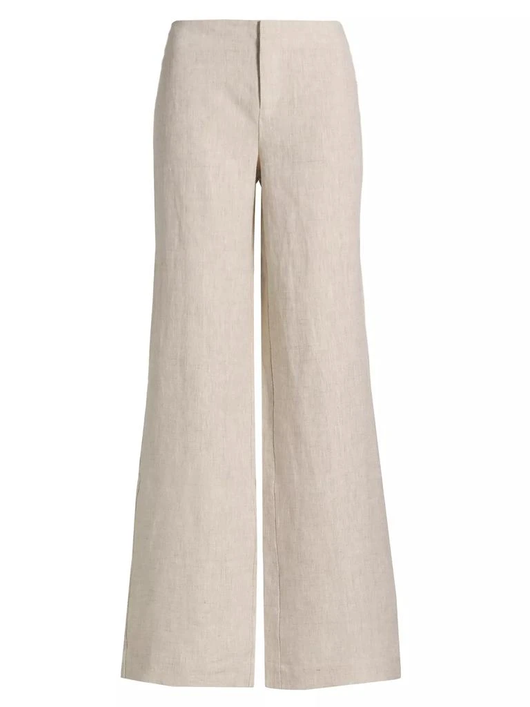 Reformation Vida Low-Rise Wide-Leg Linen Pants 1
