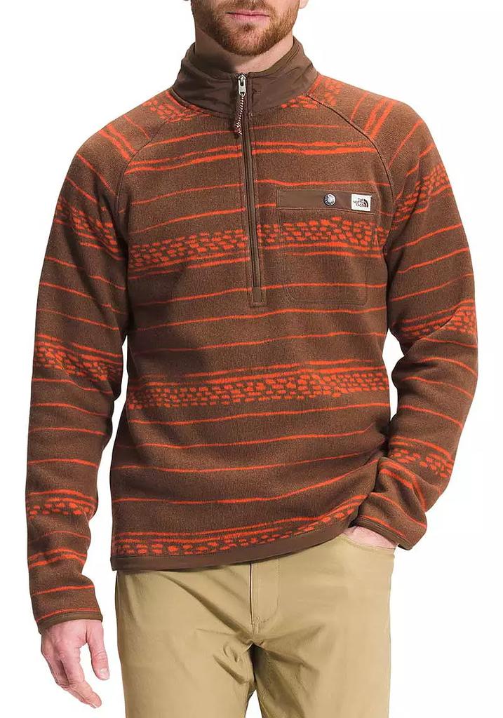 The North Face The North Face Men's Printed Gordon Lyons 1/4 Zip Pullover Fleece