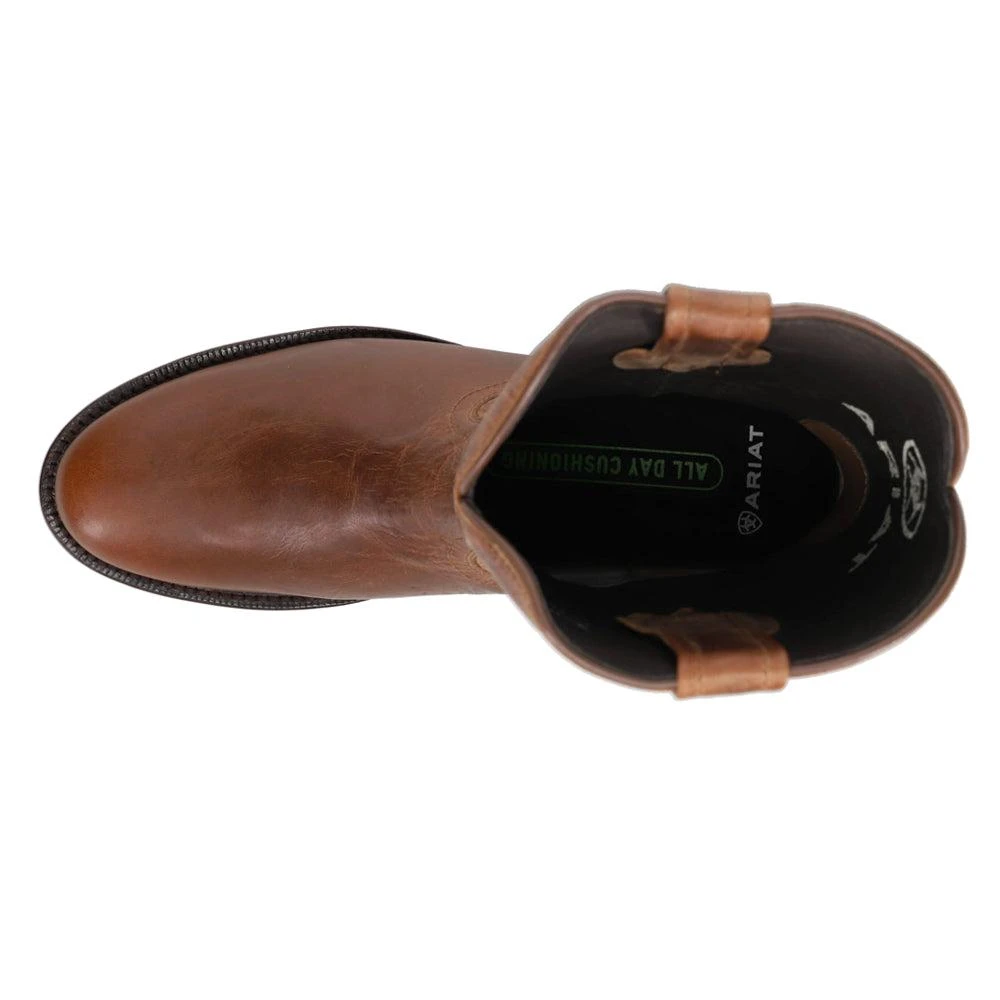 Ariat Downtown Embroidered Round Toe Pull On Roper Boots 4