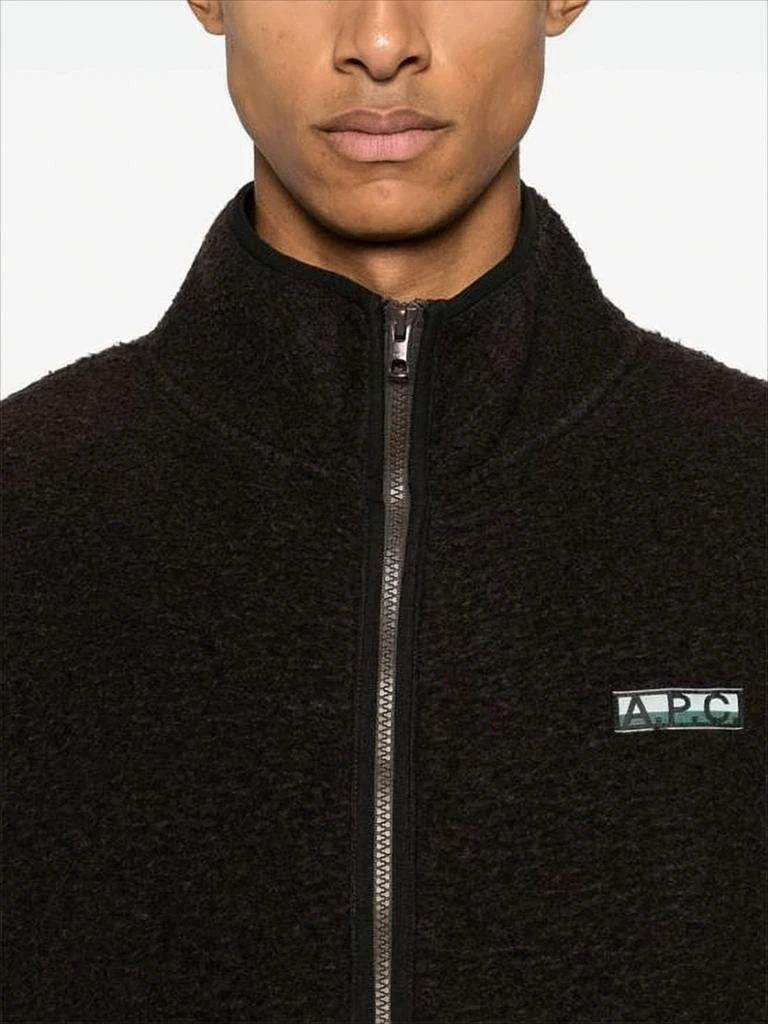 A.P.C. Textured Plush Black Vest 3