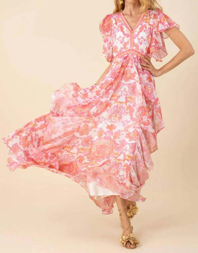 chinese dress ladies Katelyn Linen Maxi Dress main image 0