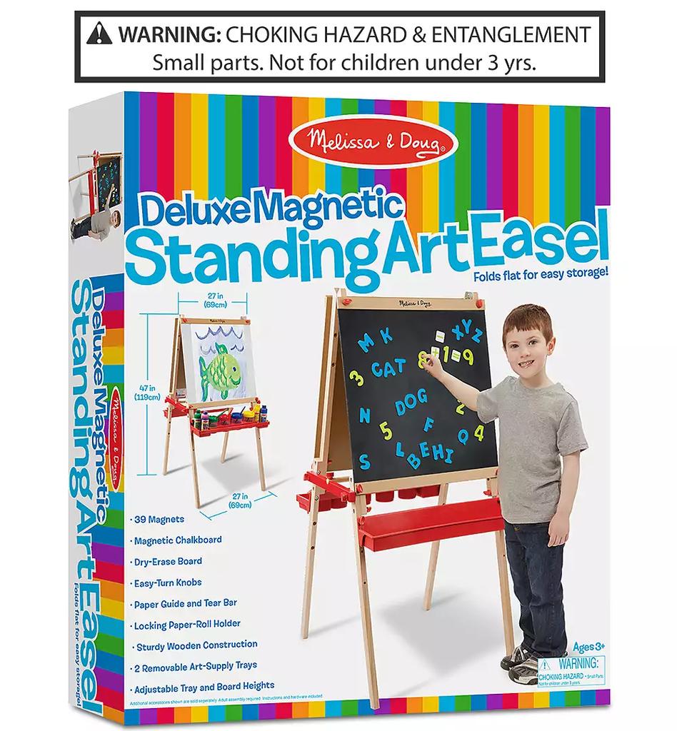 Melissa & Doug Kids Deluxe Magnetic Standing Art Easel