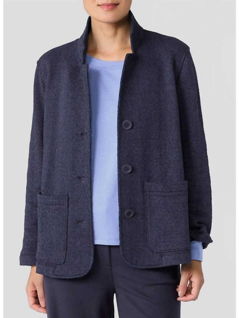 Eileen Fisher Eileen Fisher - Women
s Organic Cotton Stand Collar Jacket