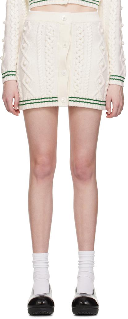 shrimps White Victoria Miniskirt