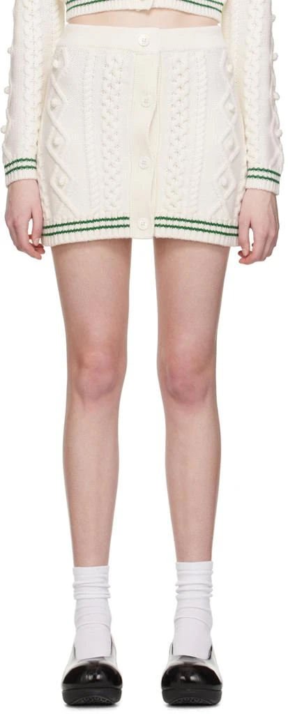 shrimps White Victoria Miniskirt 1