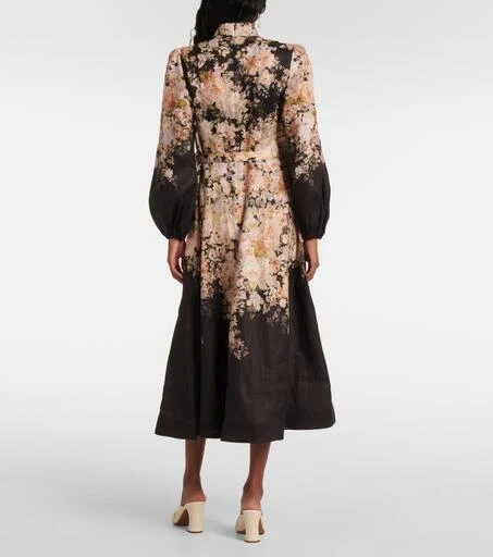 Zimmermann Floral linen midi dress 3