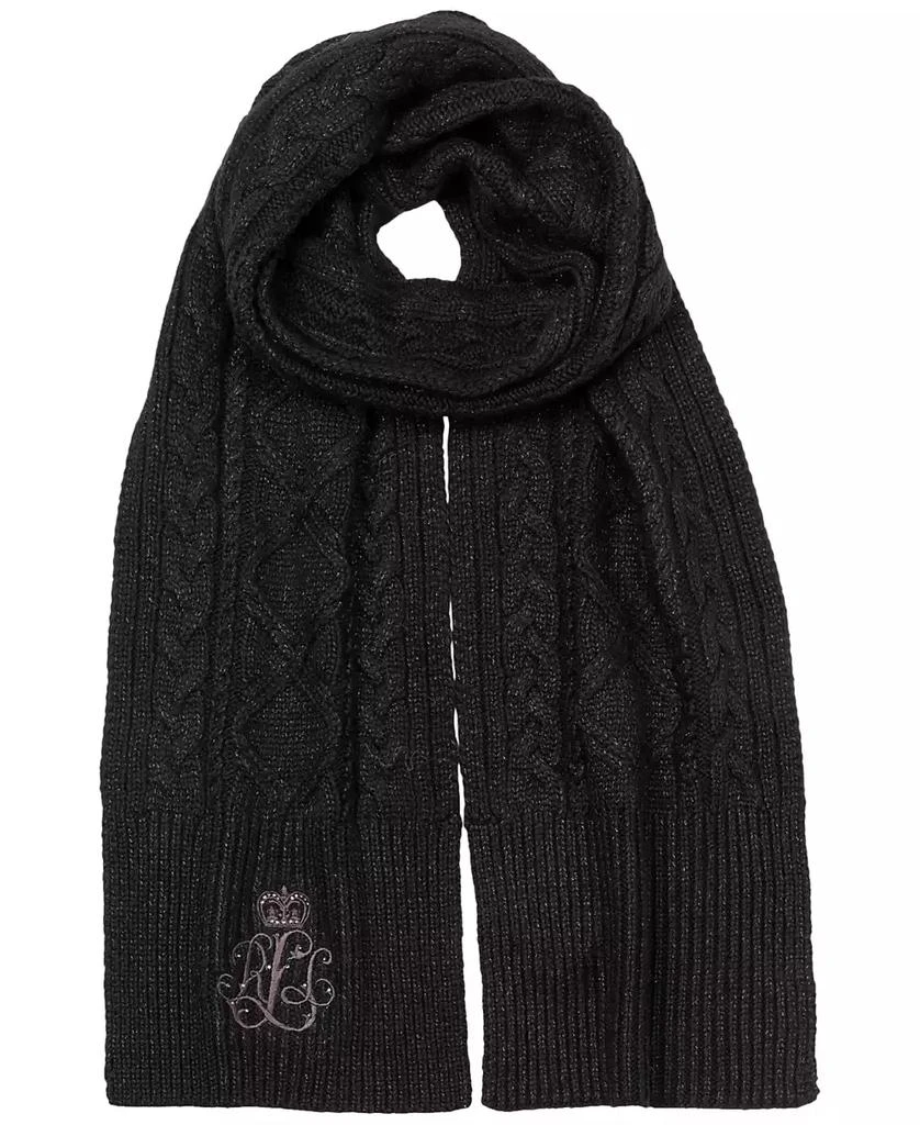 Ralph Lauren Metallic Cable Scarf 1