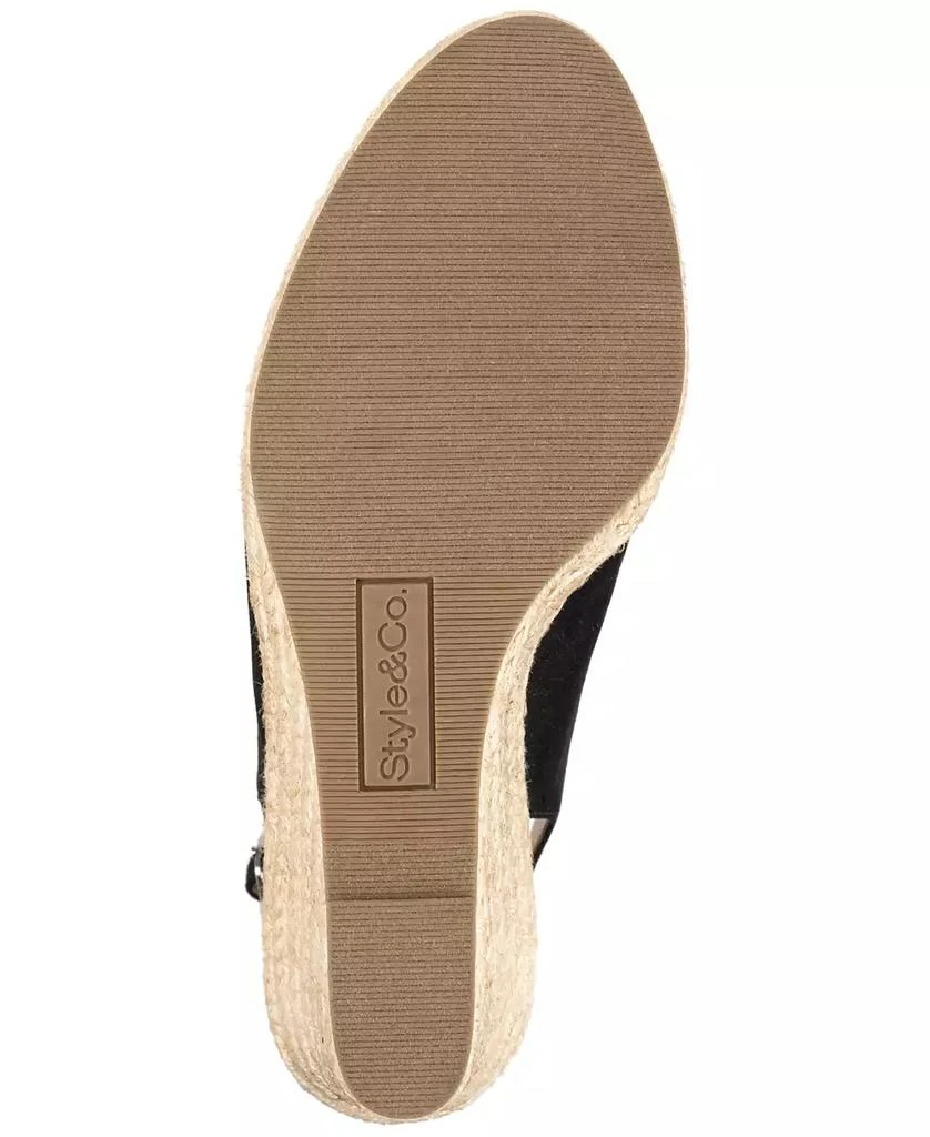 Style & Co Women's Darlitaa Peep Toe Slingback Wedge Pumps, Created for Macy's 5
