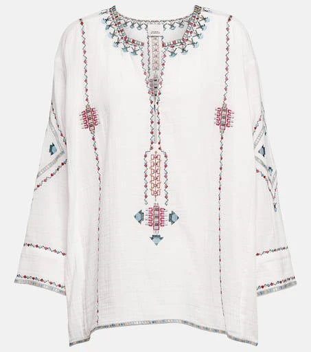 Isabel Marant Clarisa embroidered blouse 1