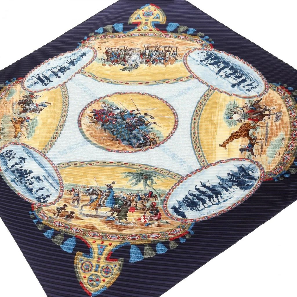 Hermes Navy Silk Scarf (Pre-Owned)