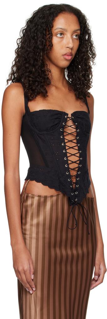 Miaou SSENSE Work Capsule – Black Deville Corset