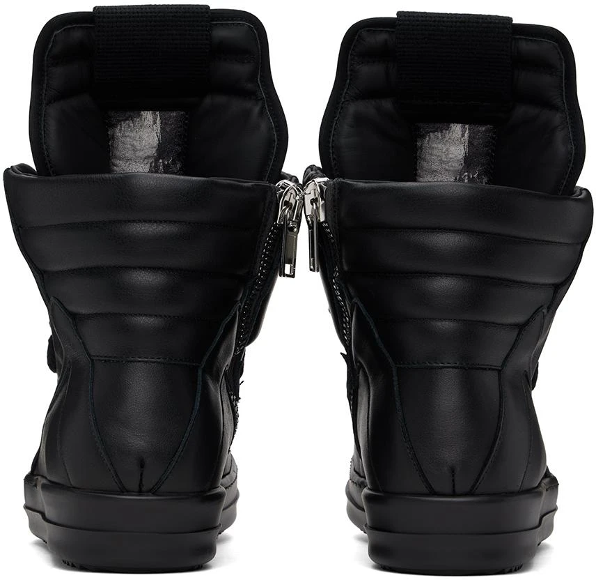 Rick Owens Black Jumbo Laced Geobasket Sneakers 2