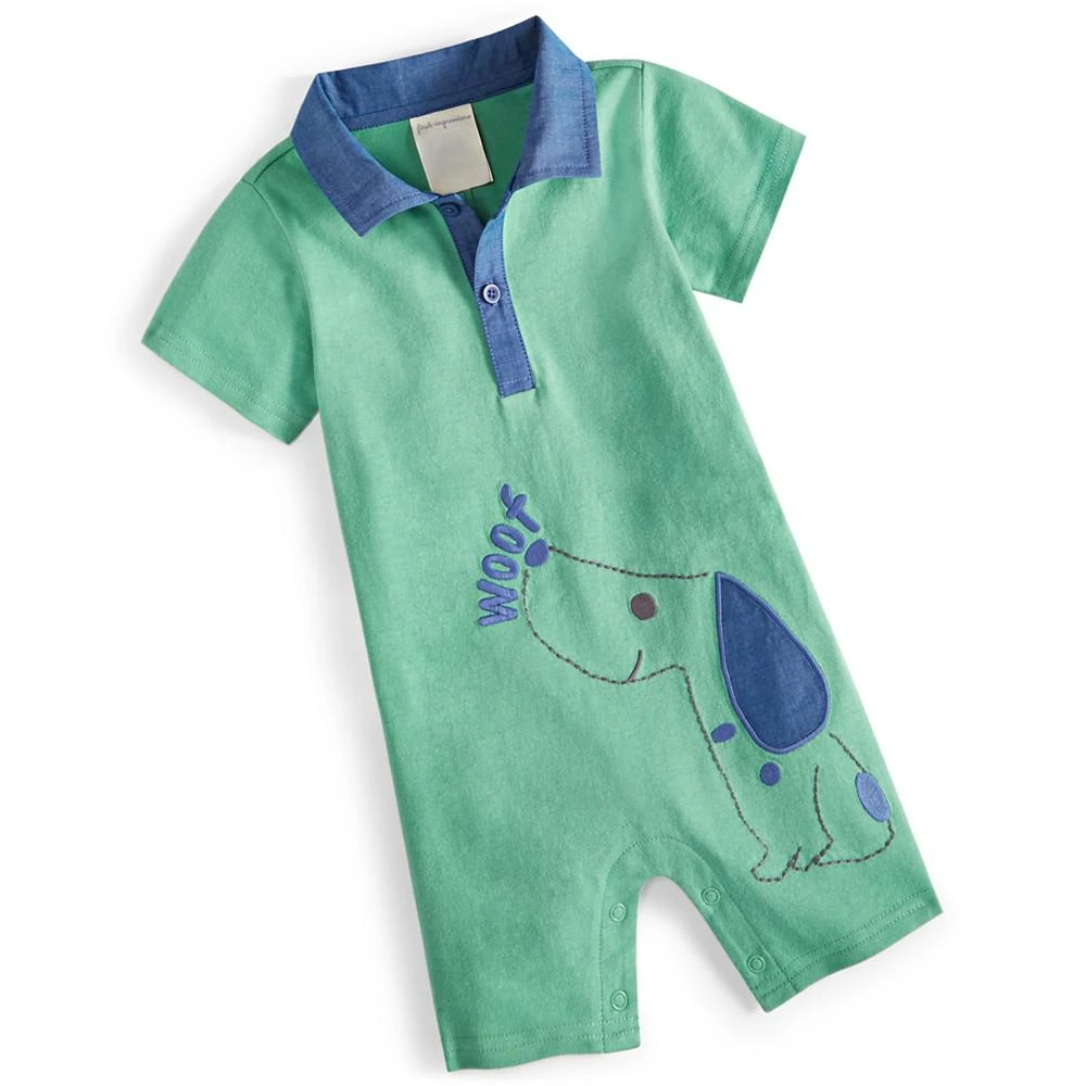 First Impressions Baby Boys Woof Woof Cotton Sunsuit, Created for Macy's 1