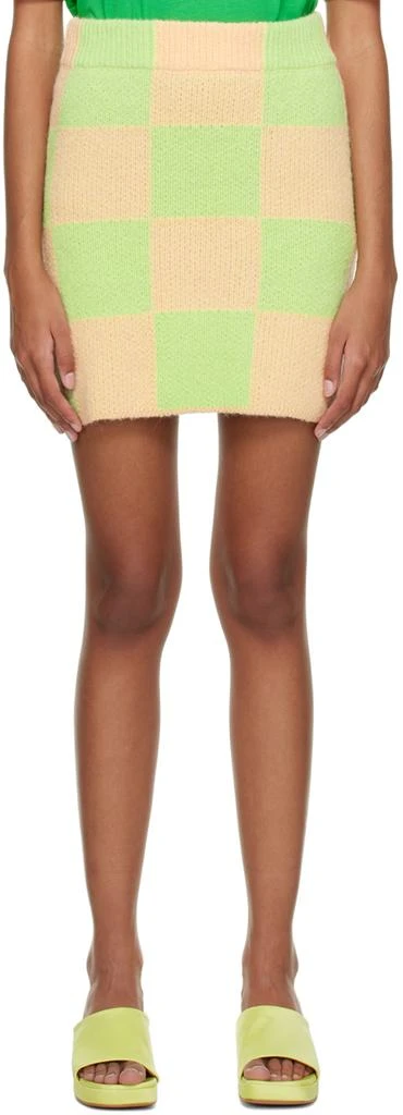 Stine Goya Pink & Green Andria Mini Skirt 1