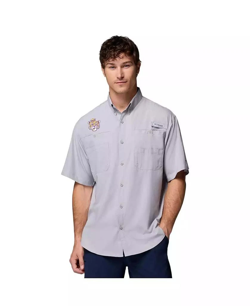 Omni Shade Macys Columbia Shirts Columbia Men's Gray LSU Tigers