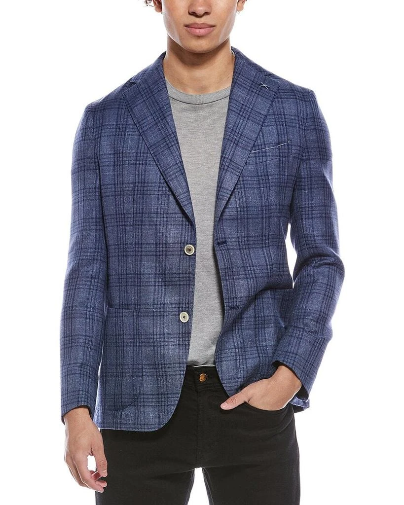 ELEVENTY Cashmere, Linen, 
Silk-Blend Jacket