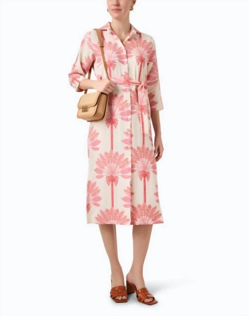 VILAGALLO Diana Dress In Palmera 3