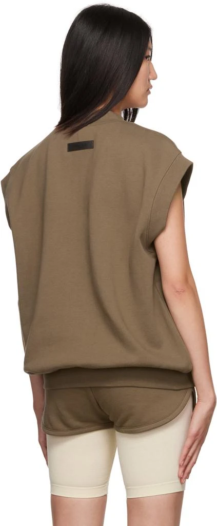 Fear of God ESSENTIALS Brown V-Neck Vest 3