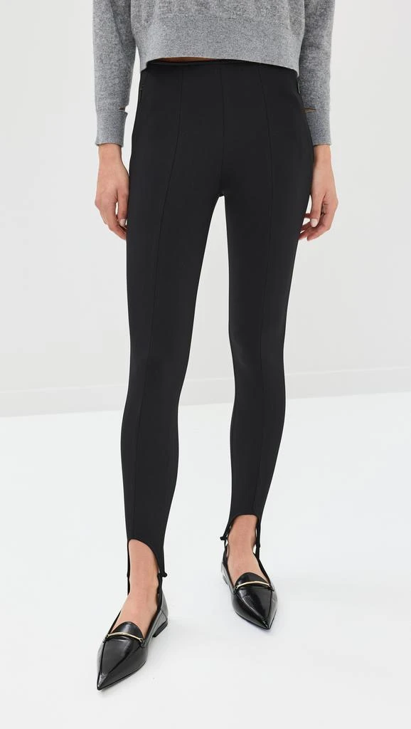 Tibi Compact Ultra Stretch Knit Stirrup Leggings 6