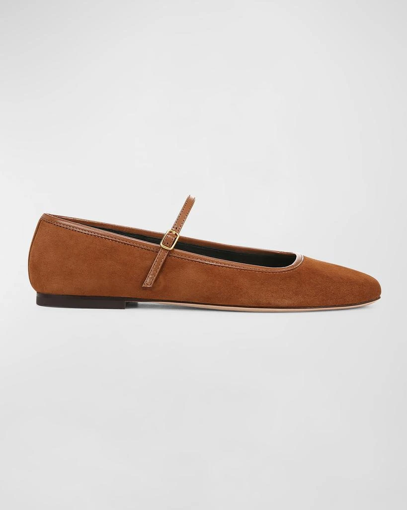 VERONICA BEARD Ellie Suede Mary Jane Ballerina Flats 1