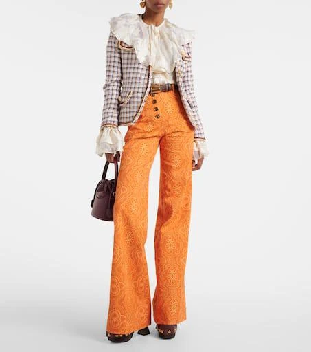 ETRO Printed high-rise flared jeans 2