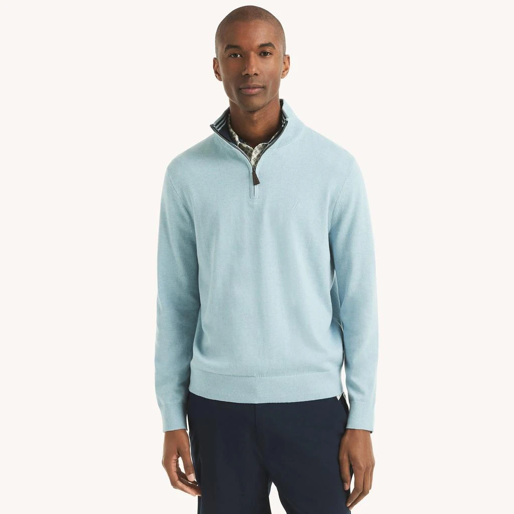 Nautica Mens Navtech Quarter-Zip Sweater 5